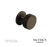 Knurled Round Cabinet Knob - Antique Bronze - 1