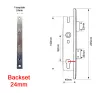 24mm Backset KFV Euro Profile Mortice Sashlock 92mm Centres - 245mm Faceplate - 2