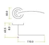 Amalfi Lever on Rose Door Handles Zoo Hardware - SCCP - 2