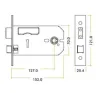 Zoo Hardware Horizontal Sashlock 152mm (6") PVD - 2