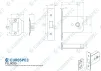 EuroSpec 76mm Heavy Duty Flat Latch - Satin Chrome - 2