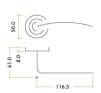 Siena Lever on Rose Door Handles Zoo Hardware - SC - 2