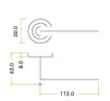 Atlanta Lever on Rose Door Handles Zoo Hardware - CPSN - 2