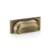 96mm Alexander and Wilks Quantock Cup Handle - Antique Brass - 1