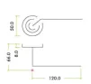 Venus Lever on Rose Door Handles Zoo Hardware - CPSS - 2