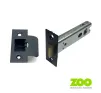 102mm Heavy Duty Tubular Mortice Latch (4") Matt Black - 1