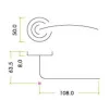 Verona Lever on Rose Door Handles Zoo Hardware - SC - 2