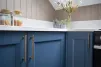 160mm Alexander and Wilks Round T-Bar Cupboard Pull Handle - Antique Brass - 2