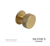Knurled Round Cabinet Knob - Satin Brass - 1