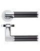 Milan Lever on Rose Door Handles Zoo Hardware - CP/MB - 1