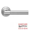 Studio One Lever on Rose Door Handles - Karcher Satin Stainless Steel - 1