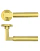 Garda Lever on Rose Door Handles Rosso Tecnica - PVDSB - 1