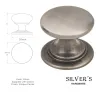 38mm Rioghal Cabinet door knob - Antique Pewter - 1