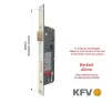 40mm Backset KFV Euro Profile Mortice Sashlock 92mm Centres - 280mm Faceplate - 1