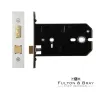 127mm (5") Horizontal Bathroom Lock Satin Stainless Steel - 1
