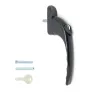 15mm Inline Espag Window handle Black - 1