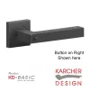 KD BASIC - Seattle Square Lever on Rose Door Handles - Karcher Cosmos Black - 2