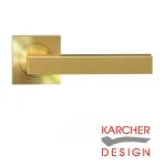 Seattle Lever on Rose Door Handles - Satin Brass