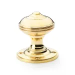 Alexander and Wilks Romeo Mortice Door Knob - Unlacquered Brass