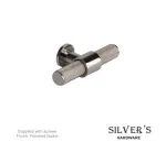 Knurled T Knob Cabinet Knob - Polished Nickel