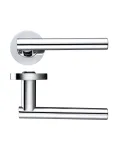 Lucca Lever on Rose Door Handles Zoo Hardware - CP