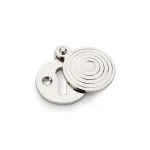 Alexander and Wilks Round Escutcheon with Christoph Design Cover - Polished Nickel