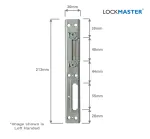 Lockmaster Receiver to suit UPVC Door (Latch & Deadbolt)