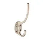 Carlisle Brass Victorian Hat & Coat Hook Satin Nickel