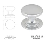 32mm Rioghal Cabinet door knob Polished Chrome