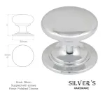 38mm Rioghal Cabinet door knob Polished Chrome