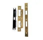Faceplate & Receiver to suit Vier Zin Lock - PVD Satin Brass Finish