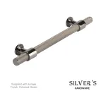 Harlington Premium Knurled Cabinet Handle 320mm - Polished Nickel