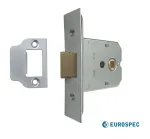 EuroSpec 76mm Heavy Duty Flat Latch - Satin Chrome