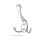 Triple Hat & Coat Hook - Polished Chrome