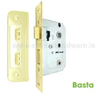Basta Bathroom Lock 63mm (2 ½") Polished Brass