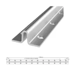 Bottom Rail Galv Steel Track 3m Length (BR700)