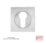 Square Karcher Euro Profile Escutcheon SSS