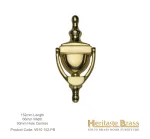 Heritage Brass Urn Door Knocker 152mm Polished Brass
