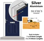 Exitex Standard Door Surround - Silver Aluminium