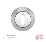 Keyhole escutcheon to suit Karcher Lever on Rose - SSS/PSS
