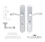 Arundel Long Lever on Bathroom Backplate Door Handles