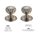 Fulton & Bray Flower Knobs Concealed Rose - FB