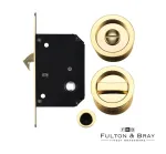 Sliding Door Bathroom Lock Turn & Finger Pull - PB