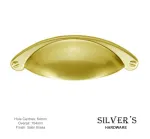 Traditional Cabinet Drawer Pull Satin Brass 64mm C/C