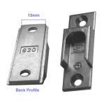 UPVC Door Roller Cam Receiver No. 920 - To suit 15mm Track