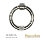 Heritage Brass Ring Door Knocker Polished Nickel