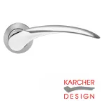 Antalya Lever on Rose Door Handles - Karcher SC/CP