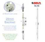 20mm Backset Mila 1000mm Inline Espag Window Lock