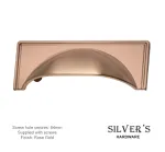 Rioghal 64mm C/C Cabinet Drawer Pull Rose Gold