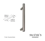 T-Bar Cupboard Handle Brushed Nickel - 128mm C/C